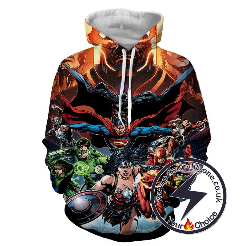 Justice League - Justice League 3D - Justice League Hoodies